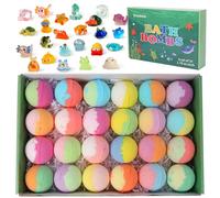 24PCS Bath Bombs for Kids, 2026 New Spa Fizzies Bath Bomb, Handmade Fizzy Bubble Bath Bombs, Organic and All Natural Ingredients Bubble Bath Bombs, Bath Bombs Gift Set for Birth Easter Gift (24PC)