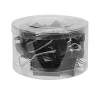 24Pcs Binder Clips 41mm Foldback Clips Large Metal Paper Binder Clips Clamps Black Bulldog Clips for Files Bills Documents Holder Securing Plastics Bags Closing Paperwork Picture Photo Organiser