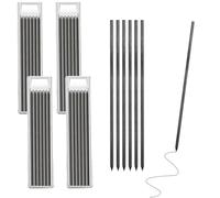24pcs Black 2.8mm Carpenter Pencil Supplementary Refills, Solid Deep Hole Mechanical Construction Pen Replacements, Pencil Lead Suitable for Marking and Drawing