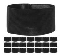 24pcs Black Elastic Mourning Armband with Adjustable Fit for Funerals