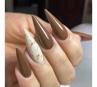 24pcs Black Ombre False Nails Medium Length Almond Press on Nails Gothic Fake Nails French Tip Stick on Nails Removable Glue on Nails Acrylic Nail Tips Halloween Women Punk Nail Art Accessories