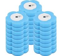 24PCS Blue Toilet Brush Replacement Head Only Dis-posable Toilet Brush Refills Scented 360° Deep Cleaning Toilets Sponge Cleaner Refills Kit 3 Layer Toiletss Brushs Refill Pads Toilets Wand Refill