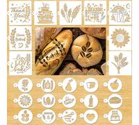 24PCS Bread Stencils for Sourdough, Bread Stencils Baking Mold Set, Cakes Cookies and Pie Baking Tools Gifts for Decorating, Sourdough Bakers, Bread Making Accessories (ok)