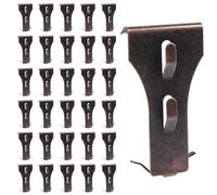 24PCS Brick Hook Clips, Steel Brick Clamps Brick Wall Clips for Hanging Outdoors Heavy Duty Brick Wall Hooks No Drill for Pictures Lights Wreaths Hanger Fits 2.25-2.45 Inch High Bricks