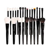 24Pcs Brush Making Set Black Makeup Brush Set Wholesale Wood Handle Self Foundation Makeup Brush