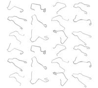 24pcs Bulb Retaining Spring Clips, 12 Styles Universal Headlight Lamp Retainer Spring Clips for H1 / H3 / H4 / H7 Bulb Car Headlight Headlamp Clamp Dip Dipped Beam Bulb Holder