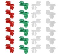 24PCS Car Door Lock Linkage Retainer Clips - Left Right Driver Lock Rod Clips, Plastic Tailgate Handle Rod Clip, Universal Car Retainer Clips and Moulding Fasteners for 2-3.5mm Hole