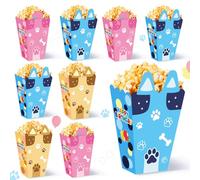 24Pcs Cartoon Blue Dog Popcorn Boxes