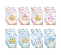 24Pcs Castle&Princess Mini Notebooks Birthday Party Favor Deorations Blue Pink Mini Spiral Notepad Pocket Notebook Gifts for Kids Boys Teachers School Classroom Reward Prizes Party Supplies Decors