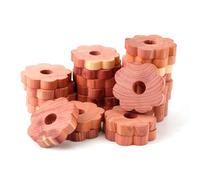 24pcs Cedar Moth Blocks for Clothes Storage, 1.77x0.31in Cedar Discs Rings Wood Cedar Chips Redolent Cedar Rings for Houses Drawers Closets Shoebox Clothes Storage