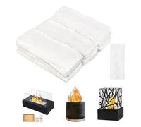 24PCS Ceramic Wool Sponge, 120x50x5mm Table Top Bio Ethanol Fire Burner Wool Bioethanol Fire Pit Ceramic Wools for Indoor Tabletop Fireplace Accessories