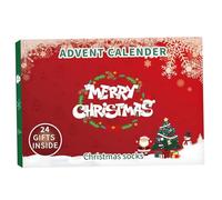 24PCS Christmas Advent Calendar for 14+ Mix & Match Socks Advent Calendar 2024 with Festival Patterns Unisex for Wearing Decorating Gifting, Christmas Decorations