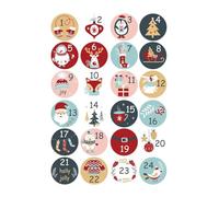 24Pcs Christmas Advent Calendar Number Sticker 1-24 Numerically Christmas Party Packaging Decoration Merry Christmas Labels Gift on numbers letters 1-24 Stickers, 1-25,christmas Stickers pad,m