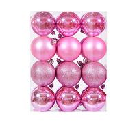 24Pcs Christmas Baubles Christmas Balls Ornaments For Tree Decorations Hanging Ornament For Wedding Birthday Party Home Decoration