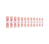 24Pcs Christmas False Nails with Glossy Stick on Nails | Acrylic False Nails with and Easy Application for Parties Weddings and Daily Commute, Glossy Stick on Nails