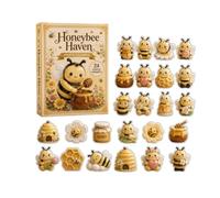 24PCS Christmas Ornaments 2D Flat Hanging Decor Countdown Box Collection | Funny Cute Animal Series Acrylic Advent Calendar Box Set for Holiday Display and Collection(Random Styles)