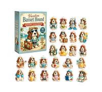 24PCS Christmas Ornaments 2D Flat Hanging Decor Countdown Box Collection | Funny Cute Animal Series Acrylic Advent Calendar Box Set for Holiday Display and Collection(Random Styles)