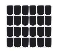 24Pcs Clarinet/Soprano Saxophone Sax Mouthpiece Patches Pads Cushions Black-0.8mm