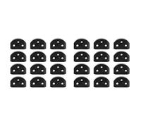 24Pcs Classical Guitar Rollers String Trees Retainer Guides Guitar String Locks Nut Block Clamp, Black