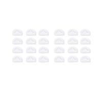 24Pcs Classical Guitar Rollers String Trees Retainer Guides Guitar String Locks Nut Block Clamp, White