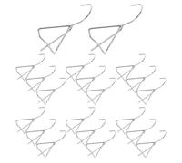 24pcs Clip on Pot Hanger, Stainless Steel Plant Hook for Planter Rims | No Drilling, Stable Space-Saving Hanging, Brushed Finish, Easy Installation Indoors or Balconies