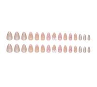 24Pcs Cloud Sweet Star Moon Acrylic Nails Press on Almond Wearable Full Cover Nails False Beauty type 8 Tips Fingernail