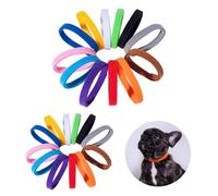 24pcs collars in 2 sizes Adjustable Puppy ID Collars, Identification Collars for Newborn Kitten Bands, Soft and Reusable Dog ID Collars for Pets (Multi-Colour)