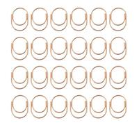 24Pcs Colorful Paper Clip 25x19mm Stainless Steel Clips File Clamp Book Page Marker for School Multifunction Assorted Color Metal Paperclips File Clamp Metal Bookmarks Clip