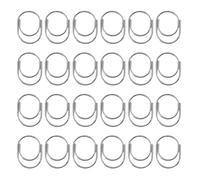 24Pcs Colorful Paper Clip 25x19mm Stainless Steel Clips File Clamp Book Page Marker for School Multifunction Assorted Color Metal Paperclips File Clamp Metal Bookmarks Clip