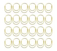 24Pcs Colorful Paper Clip Stainless Steel Clamp Bookmarks Clips for Holding Photo Envelopes File Document Postcard Metal Gold Clips