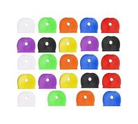 24Pcs Coloured Key Caps Key Covers, Waterproof Durable Key-Covers Coloured Keys Identifiers Caps for Standard Regular Thin Flat House Keys, 8 Assorted Colors