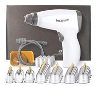 24pcs Cupping Set,Electric Cupping Therapy Set with Pump,Rechargeable Vacuum Adjustable Suction Kit Gua Sha One-Key Start, Body Beauty Massage Pain Relif for Back Body Use