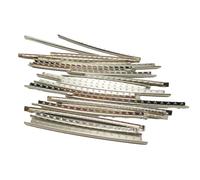 24Pcs Cupronickel 2.4/2.7/2.9mm Width 24 Frets Guitar Fret Wire Fretwire Set for Electric Guitar Bass Fingerboard Acoustic Fret Wire