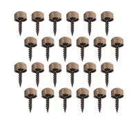 24pcs Curved Self-tapping Decorative Cap Screws 9mm Copper Finish