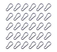 24pcs d5 mini Locking Carabiner Clip ，A More Noble Shade of Starry Grey Color ，Mini Carabiner Keychain ，Aluminum Alloy Material，Applicable to Various scenarios, Easy to use,and Quick Connection