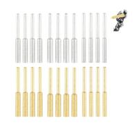 24pcs Diamond Chainsaw Sharpener High Hardness | Chainsaw Sharpening Grinding Chain Burr Stone File, 4.0/4.8/5.5mm Chainsaw Chain Sharpener Bits, Titanium-Coated Saw Tool
