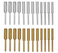 24pcs Diamond Chainsaw Sharpener High Hardness, Chainsaw Sharpening Grinding Chain Burr Stone File Set, 4.0/4.8/5.5mm Chainsaw Chain Sharpener Bits, Titanium-Coated Chain Saw Sharpener Tool
