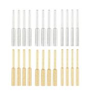 24pcs Diamond Chainsaw Sharpener High Hardness, Chainsaw Sharpening Grinding Chain Burr Stone File Set, 4.0/4.8/5.5mm Chainsaw Chain Sharpener Bits, Titanium-Coated Chain Saw Sharpener Tool