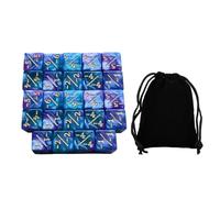 24Pcs Dices Counter Token Dice Six Sided Dice Set for Preschool Role Playing Green Violet, 1.6 cm