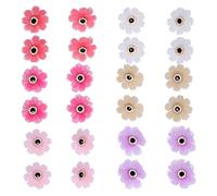 24pcs Dog Hair Bows Small Cute Bowknot Hair Bows Rubber Bands Comfortable Adjustable Fashionable Pet Dog Head Flower Rubber Band for Small Dogs and Pets