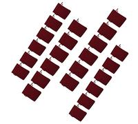 24PCS Drawstring Christmas Bag Lucky Number Bag for Chocolates, Snacks, Candy, Cosmetics with Fun Christmas Wall, Tree, Door Hanging Decoration (Burgundy)