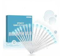 24PCS Ear Wax Removal Kit, Reusable Sticky Ear Cleaner with Soft Rubber Tip, Safe Ear Cleaning Tool for Adults & Kids, Effective Earwax Remover for Sensitive Ears (L（Adults）)