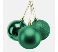 (24Pcs, Emerald Green) 50mm Christmas Baubles Shatterproof,Tree Decorations