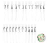 24Pcs Facial Mask Brush,Disposable Mask Brushes, Face Mask BrushSoft Facial Brushes for Facial Mask Body Lotion or Mixed Mask(White)