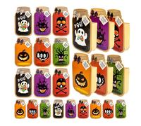 24Pcs Festival Halloween Treat Box Pleased Halloween Party Candy And Box With Eerie Pattern For Family Event