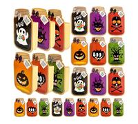 24Pcs Festival Halloween Treat Box Pleased Halloween Party Candy And Box With Eerie Pattern For Family Event