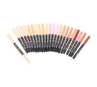 24pcs Flesh Tone Acrylic Paint Markers Set, Water Based Soft Tip Pens