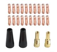 24PCS Flux Core Welding Kit for 14AK for Torch Tips 24PCS Flux(0.8mm)