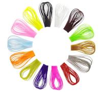 24PCS Fly Tying Silicone Rubber Legs & Skirts - Fly Tying Supplies in 12 Colors