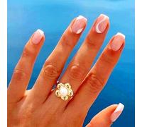24Pcs French Press on Nails - Short Square Acrylic White Fake Nails Simple Swirls Women's False Nails with Design Nail Tips for Women & Girls (French & White Swirl)